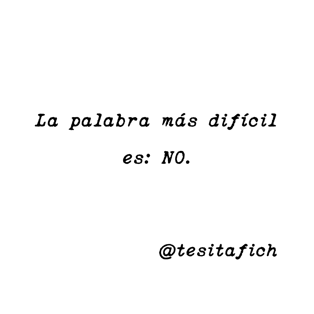 Lee más sobre el artículo NO. La palabra más difícil.